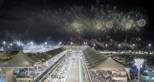There are always fireworks when the F1 rolls into town. Courtesy Crown Prince Court - Abu Dhabi